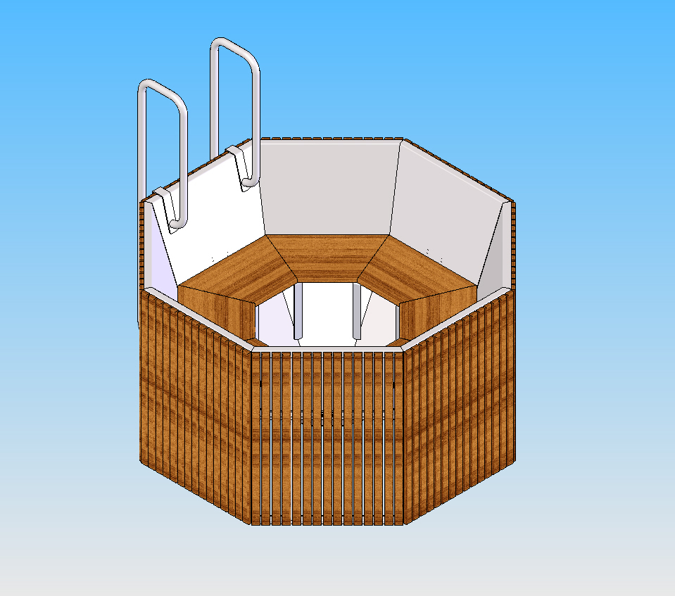 3D модель Купель для бани