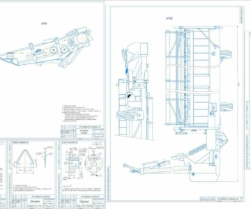 Чертеж Модернизация режущего аппарата жатки ЖВЗ-10,7М с целью снижения стоимости