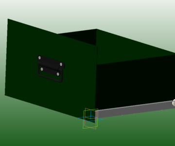 3D модель Ящик выдвижной с ручкой