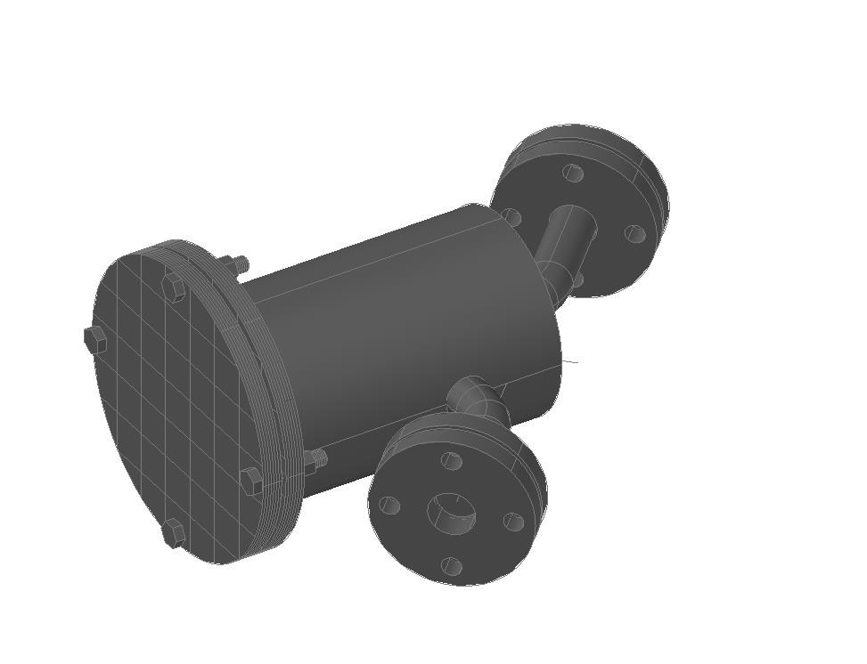 3D модель Фильтр дизельного топлива фланецевый ФЖ-25-1,6