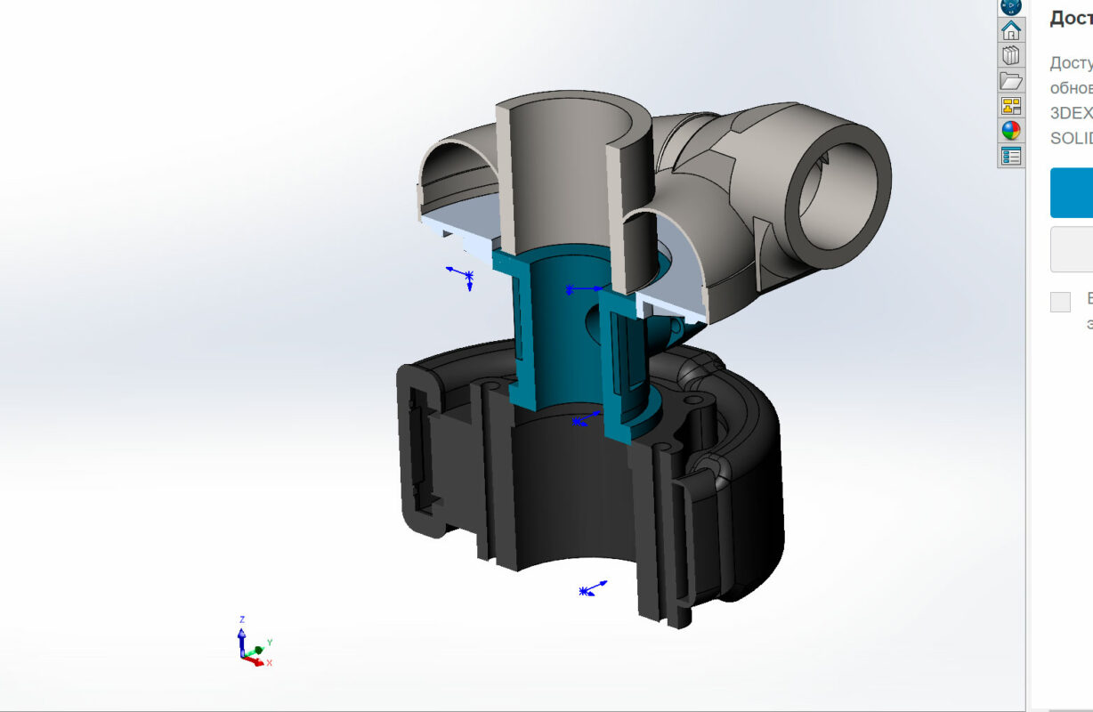 3D модель Турбокомпрессор ТКР-9