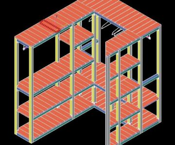 3D модель Стелаж в кладовку 1500х2000