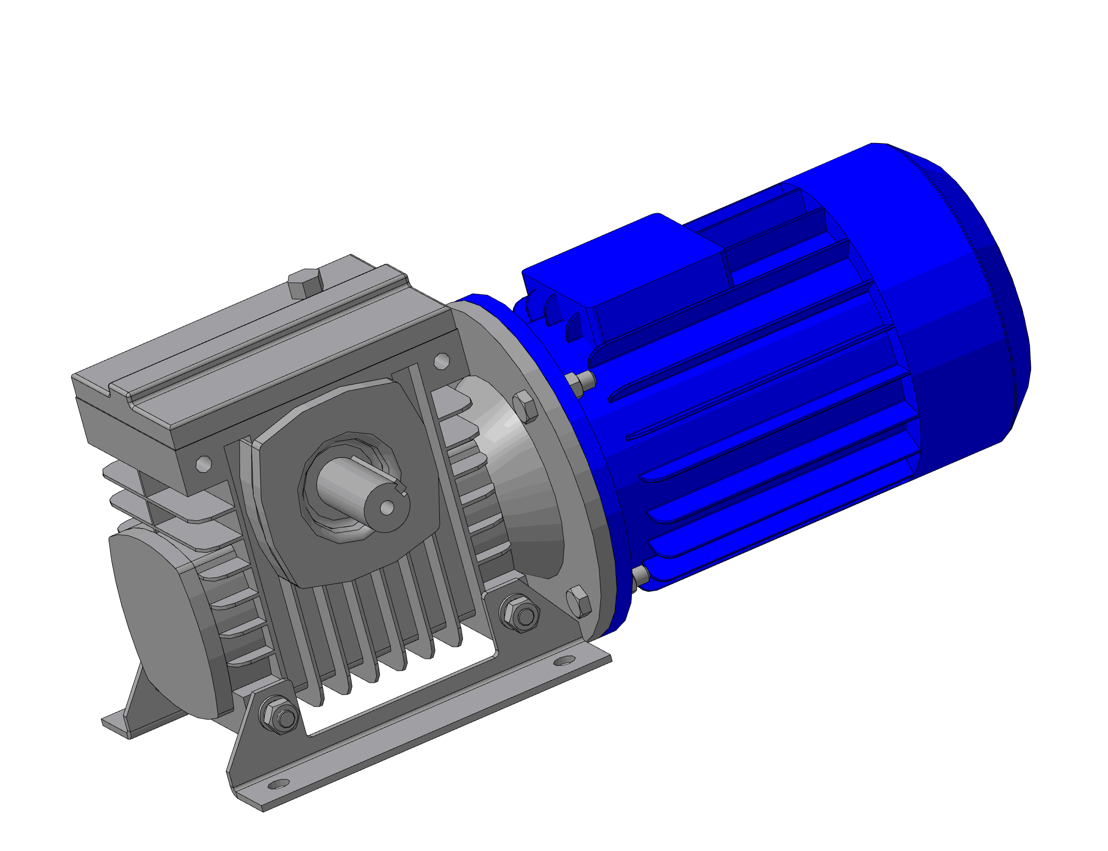 3D модель Червячный мотор-редуктор 2МЧ-63, исп.1110, в.52