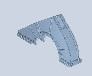 3D модель Корпус нижний редуктора 3023010021СБ