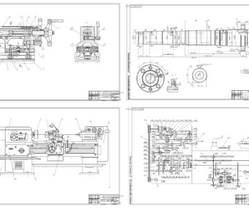 Чертеж Дипломный проект на тему: «Техническая эксплуатация и капитальный ремонт механизма главного движения токарно-винторезного станка 1К62. Демонтаж и монтаж ремонтируемых узлов»