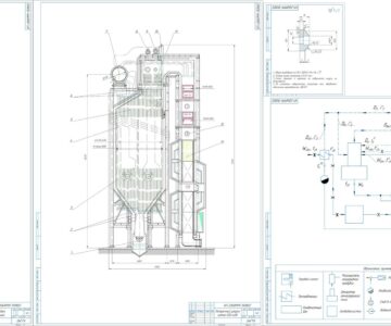 Чертеж Расчет схемы промышленной котельной г. Тара