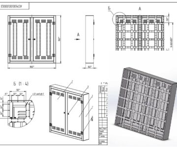 3D модель Кабинет светодиодного экрана