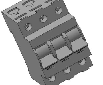 3D модель Автоматический выключатель PL7 C2-3