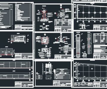 Чертеж Торговый павильон 33x14 метров