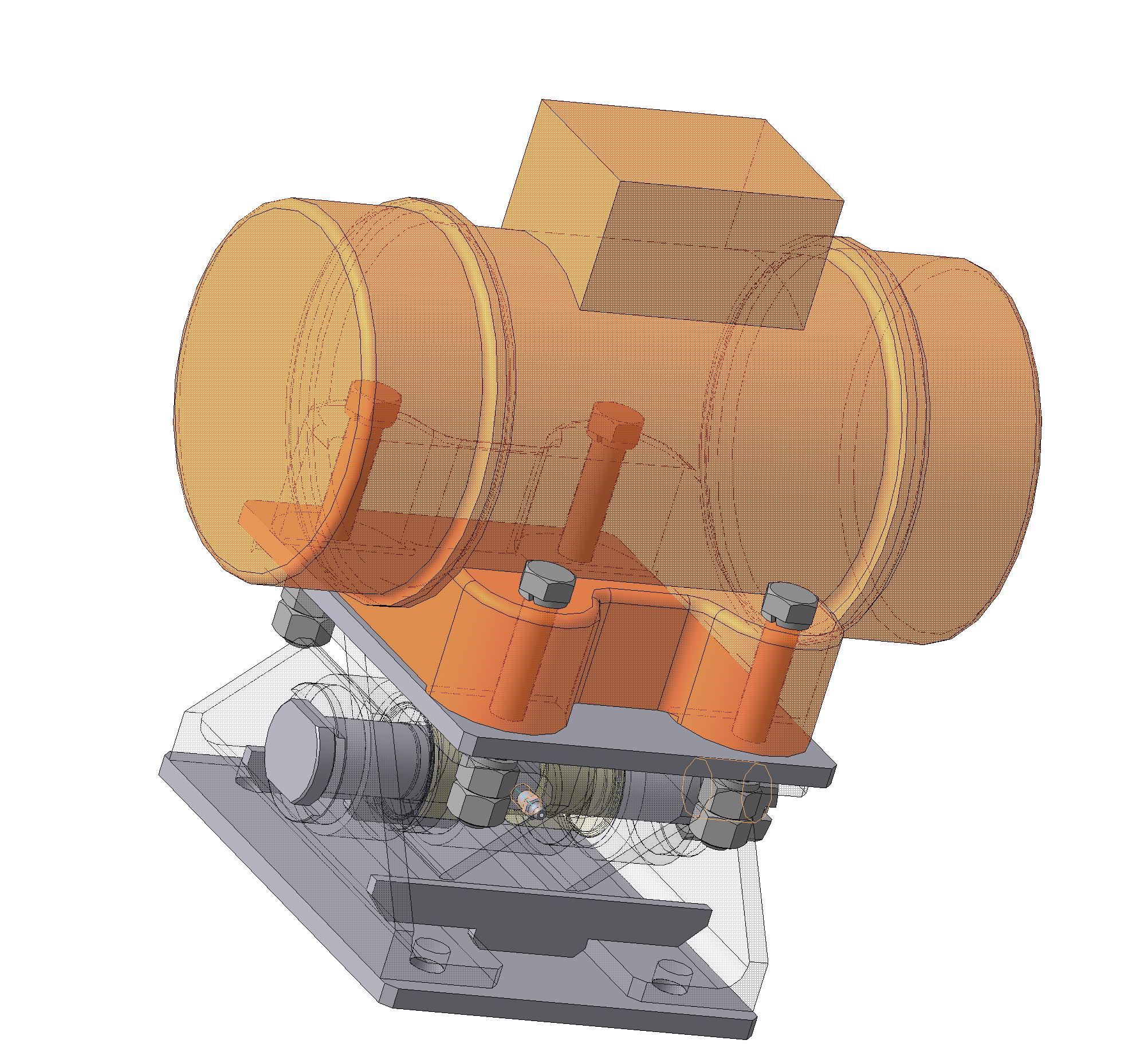 3D модель Подвеска маятниковая вибратора ИВ-98