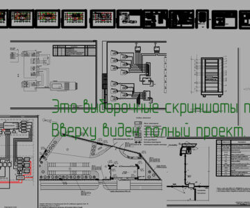 Чертеж Проект охранного видеонаблюдения, проектная документация. Эл и монтаж. схемы. Планы с местами установки оборудования. Способы прокладки кабеля. Состав серверного шкафа.