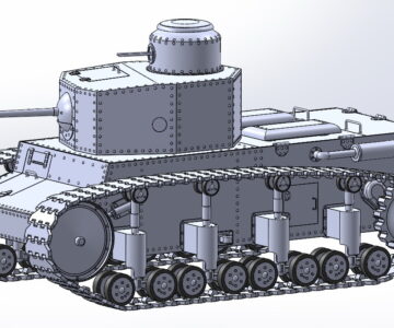 3D модель Маневренный танк Т-12