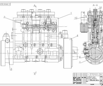 Чертеж ТНВД 47 Common Rail