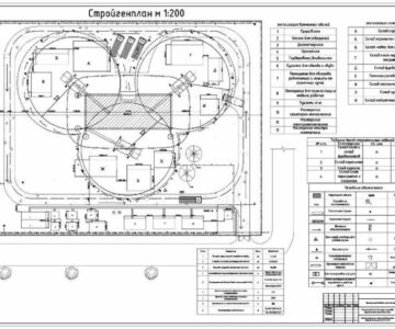 Чертеж Технология и организация строительства малоэтажного жилого дома