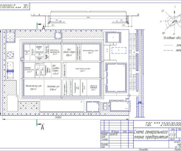 Чертеж Расчет основных производственных показателей машиностроительного предприятия и компоновка генерального плана (вариант 21)