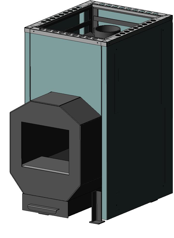 3D модель Печь банная (высота 845, глубина 685, ширина 433), 20кВт