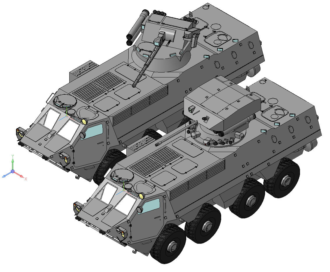 3D модель БТР-4