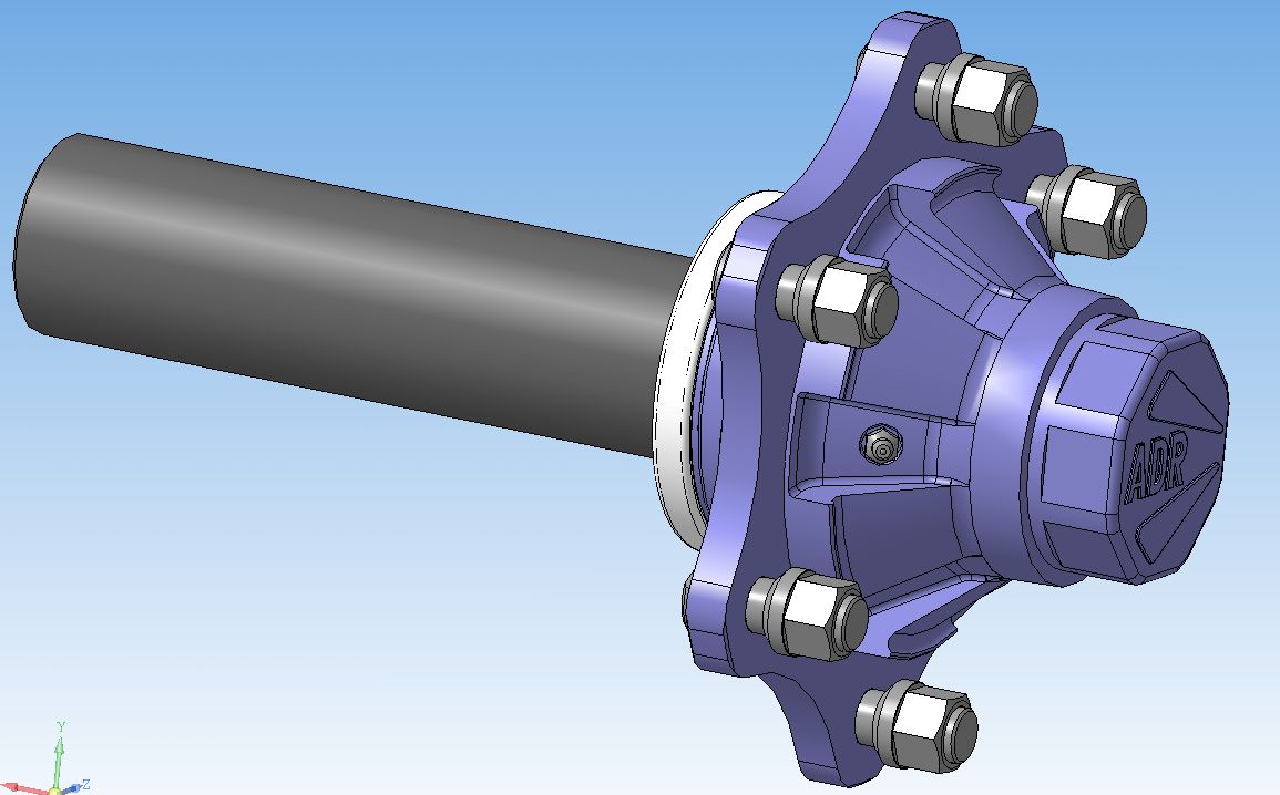3D модель Сборка Полуоси ADR S66LR600001