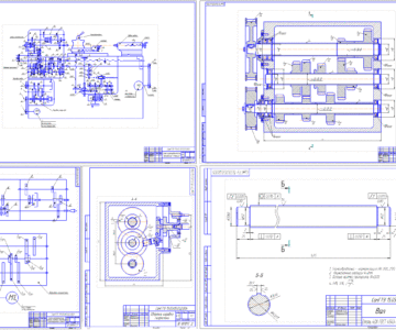 Чертеж Проект токарно-винторезного станка с подробной разработкой ступенчатого привода главного движения на базе 16Б16П