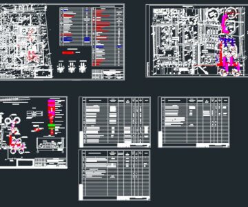 Чертеж Проект тепловых сетей малотоннажного нефтеперерабатывающего завода.