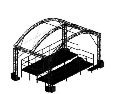 3D модель Граундиз сценических ферм Prolyte