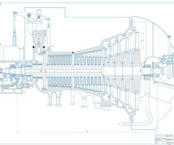 Чертеж Комплексный расчет турбоагрегата К-26-90