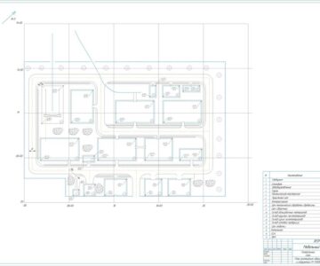 Чертеж Разработка генерального плана предприятия и расчет санитарно-бытовых помещений  по заданным площадям