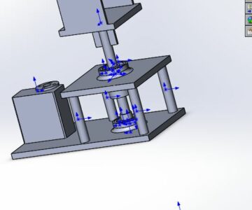 3D модель Подвижная платформа для робота манипулятра