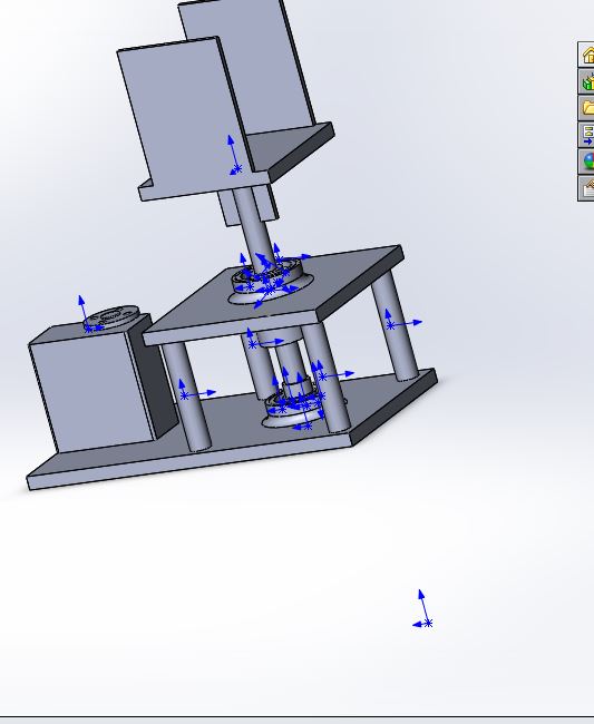 3D модель Подвижная платформа для робота манипулятра