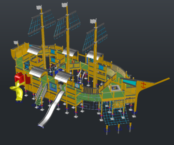 3D модель Детская площадка №5