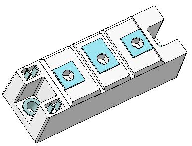 3D модель Модель тиристорного модуля SKKT 162