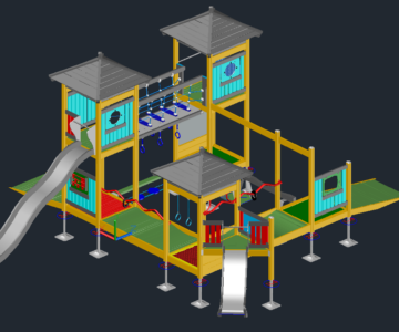 3D модель Детская площадка №99