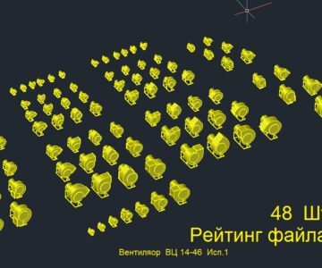 3D модель Вентилятор ВЦ 14-46