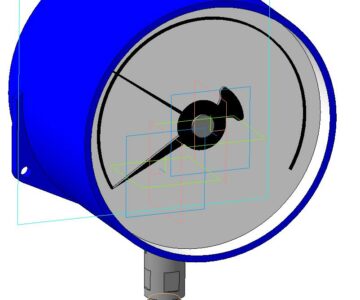 3D модель Манометр сигнализирующий ДМ2005 Сг1Ехd-0,25МПа х 1,5 исп. V