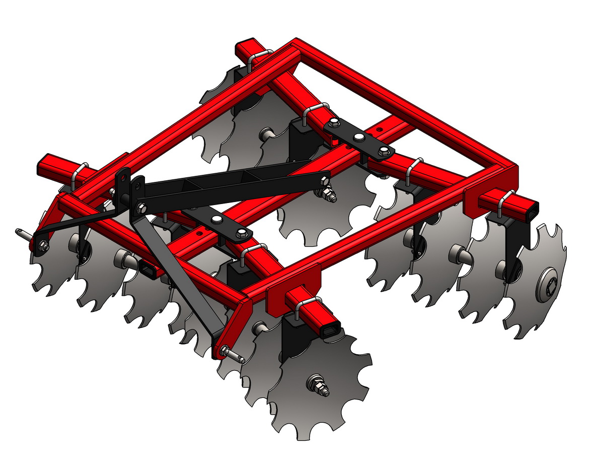 3D модель Агрегат дисковый почвообрабатывающий