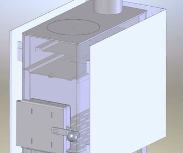 3D модель Печь-буржуйка для хозяйственных помещений