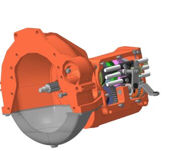 3D модель КПП УАЗ 452