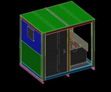 3D модель Шкаф Соеденительный КП 6кВ