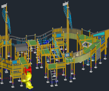 3D модель Детская площадка "Корабль"