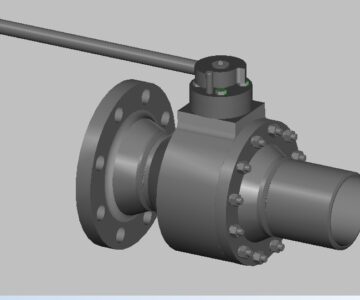 3D модель Задвижка шаровая ДУ 100