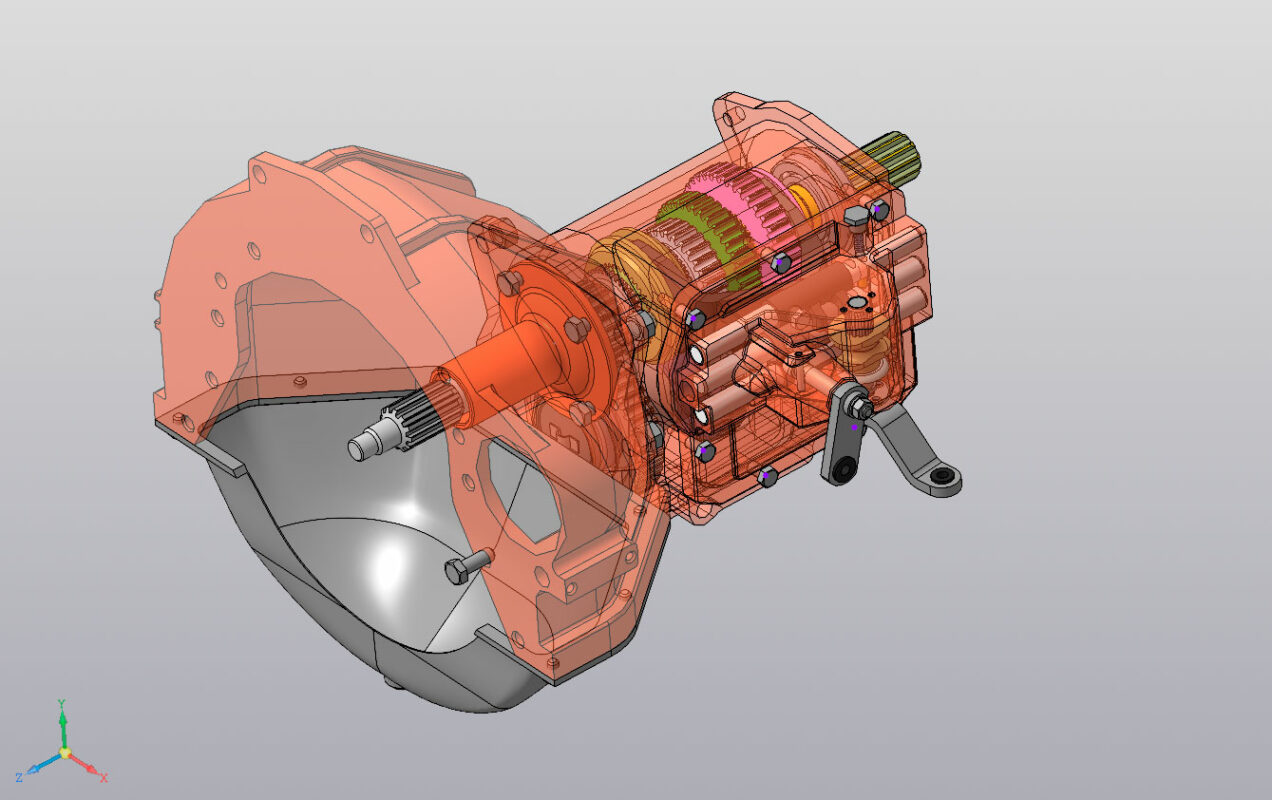 3D модель КПП УАЗ 452