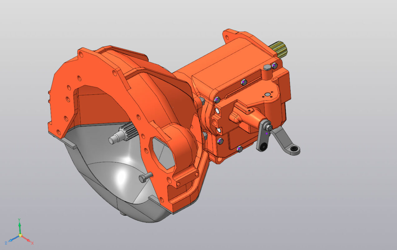 3D модель КПП УАЗ 452