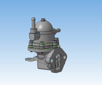 3D модель Бензонасос автомобиля ВАЗ 2121 (Карбюраторного двигателя)