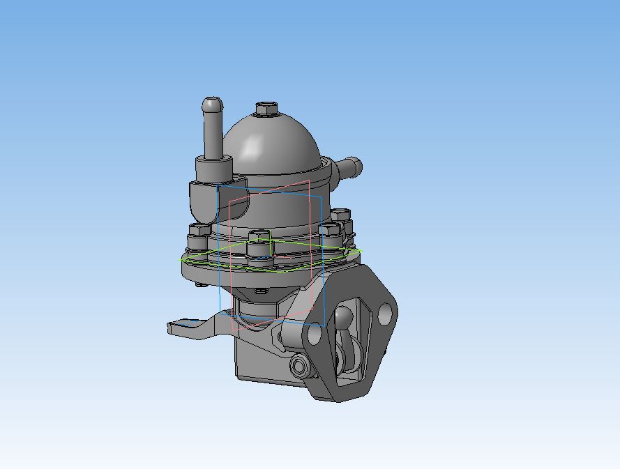 3D модель Бензонасос автомобиля ВАЗ 2121 (Карбюраторного двигателя)