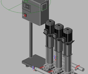 3D модель Повысительная насосная станция Wilo