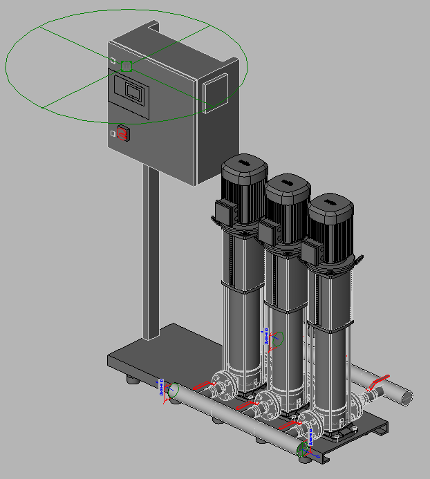 3D модель Повысительная насосная станция Wilo