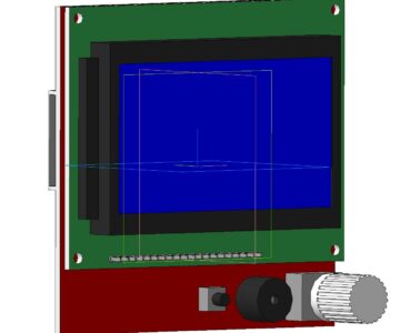 3D модель Дисплейный модуль для 3D принтера