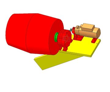 3D модель Макет мешалки с планетарным редуктором с приводом от дрели