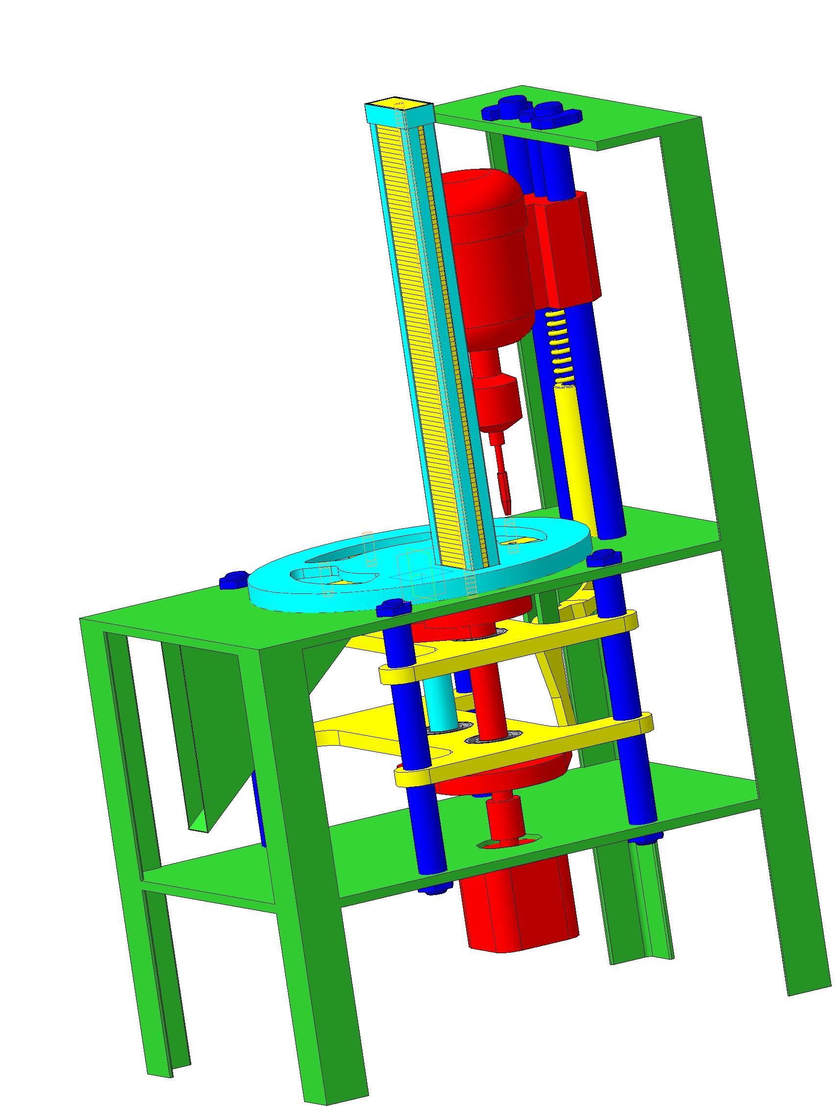 3D модель Станок резьбонарезной автоматический. Эскизный проект 3D