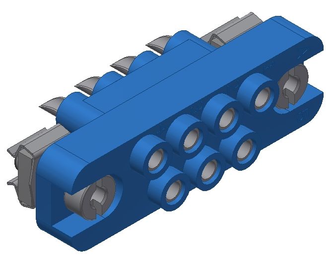 3D модель Розетка РП10-7З-П-0